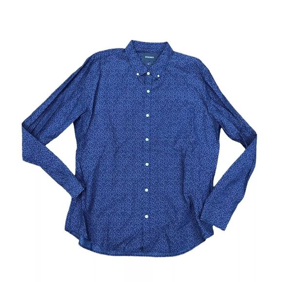 Bonobos Other - BONOBOS Paisley Button Down Shirt Men's XL Slim Fit Long Sleeve Blue Collared​​​